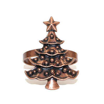 6Gb Zeķes formas salvešu gredzeni Zelta Ziemassvētku salvešu turētājs galda klāšanai Dzimšanas diena Lieldienas Rudens Pateicības kāzas De ERC113