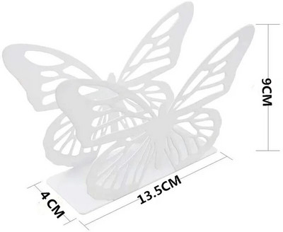 Modes melns/balts dzelzs metāla tauriņš salvešu gredzeni salvešu turētāji salvešu turētājs pusdienu galdam TB03