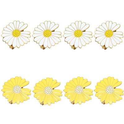 8Gb. Baltas rozes salvešu gredzeni Ziedu salvešu turētājs Gredzenu galda rotājums kāzu dzimšanas dienai Ziemassvētki Valentīna diena HWW01