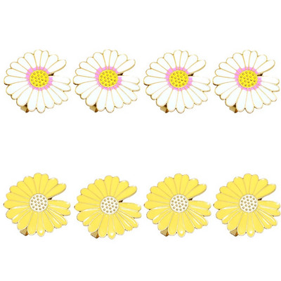 8Gb. Baltas rozes salvešu gredzeni Ziedu salvešu turētājs Gredzenu galda rotājums kāzu dzimšanas dienai Ziemassvētki Valentīna diena HWW01