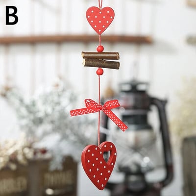 Božićni drveni ukrasi, šuplje obojene bijele točke, božićno drvce, viseći ukrasi s privjescima za dom, novogodišnji ukrasi 2024., dječji poklon