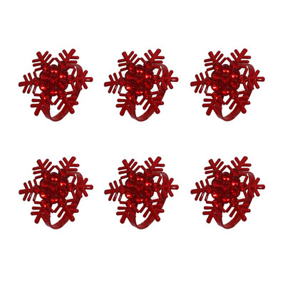 6 DB karácsonyi szalvéta gyűrűk fém jávorszarvas zöld strassz hópehely szalvéta csatok tartó gyűrűk esküvői asztaldíszhez HWC03