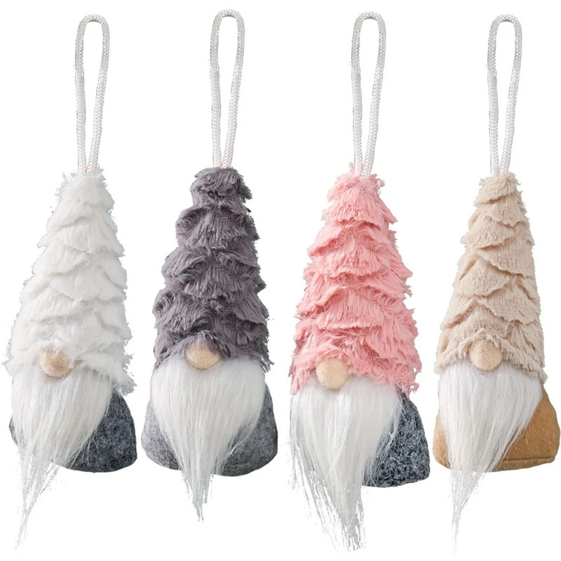 2023. gada Ziemassvētku rotājumi. Jauki rūķīši bezsejas rūķīšu lelle Ziemassvētku eglītes piekaramie rotājumi, rotājumi mājas bērniem, dāvana