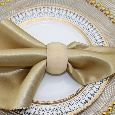 Χρυσό δαχτυλίδι χαρτοπετσέτας 12 τεμ. Φθινοπωρινή θήκη χαρτοπετσέτας για το γαμήλιο πάρτι των ευχαριστιών Χριστουγεννιάτικα συμπόσια Διακόσμηση τραπεζιού σπιτιού HWL05