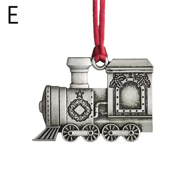 Ziemassvētku kulons Ziemassvētku eglīšu rotājumi Piekārti metāla dāvana DIY Ziemassvētku vecīša rotājumi bērniem Rotaļlietas Klauss Sniegavīrs Ballīte R9Q4