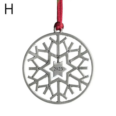 Ziemassvētku kulons Ziemassvētku eglīšu rotājumi Piekārti metāla dāvana DIY Ziemassvētku vecīša rotājumi bērniem Rotaļlietas Klauss Sniegavīrs Ballīte R9Q4