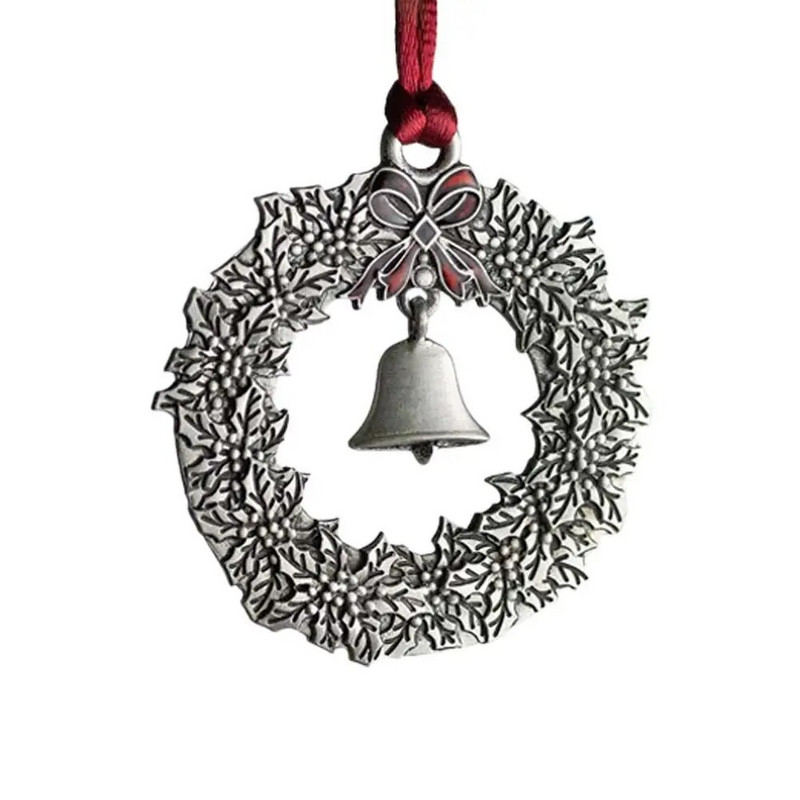 Ziemassvētku kulons Ziemassvētku eglīšu rotājumi Piekārti metāla dāvana DIY Ziemassvētku vecīša rotājumi bērniem Rotaļlietas Klauss Sniegavīrs Ballīte R9Q4