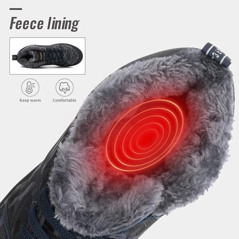 Oriģinālie ziemas vīriešu zābaki Augstas kvalitātes siltie armijas zābaki vīriešu ūdensizturīgi sniega zābaki 2022 Neslīdoši ādas puszābaki vīriešu apavi