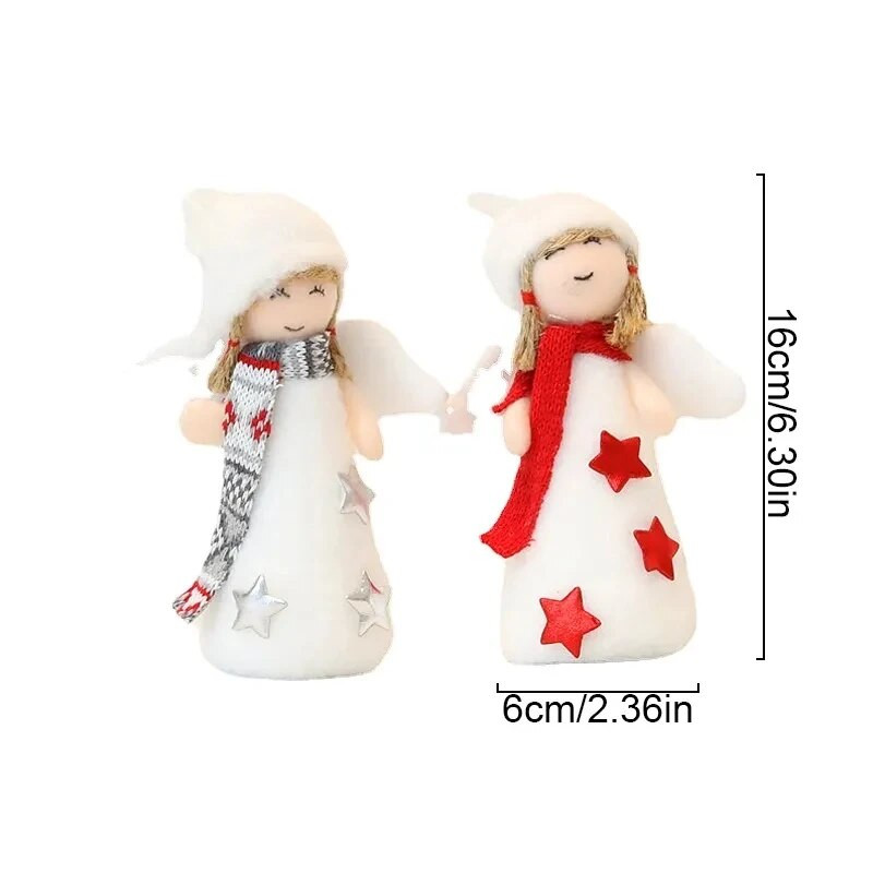 Χριστουγεννιάτικες διακοσμήσεις Λούτρινο μενταγιόν για κούκλα άγγελο Χριστουγεννιάτικα στολίδια κρεμαστά για το νέο έτος 2023 Χριστουγεννιάτικα είδη δώρων για παιχνίδια
