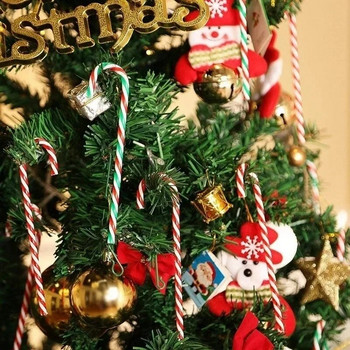 Χριστουγεννιάτικα μπαστούνια καραμέλα Ακρυλικά χριστουγεννιάτικα δέντρα κρεμασμένα με στριφτό μενταγιόν Πρωτοχρονιάτικο χριστουγεννιάτικο πάρτι Διακόσμηση σπιτιού Δώρα