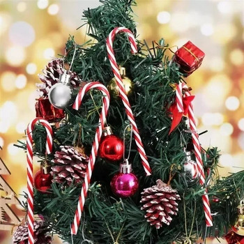 Χριστουγεννιάτικα μπαστούνια καραμέλα Ακρυλικά χριστουγεννιάτικα δέντρα κρεμασμένα με στριφτό μενταγιόν Πρωτοχρονιάτικο χριστουγεννιάτικο πάρτι Διακόσμηση σπιτιού Δώρα
