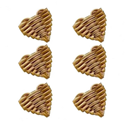 Rudens salvešu gredzenu komplekts no 6 vintage salvešu gredzeniem galda klāšanai ar rokām darināts rotangpalmas salvetes gredzenu turētājs kāzām