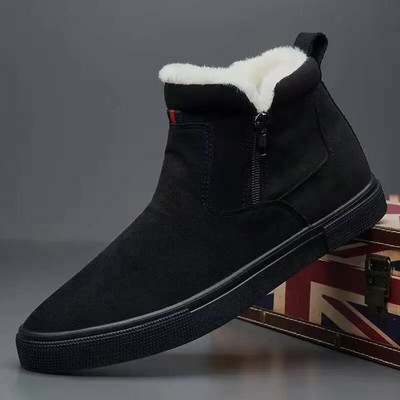 Meeste puuvillased kingad Meeste saapad Meeste lihtsad talvised Meeste kõrged puuvillased kingad Soojad ja paksu tallaga meeste vabaajajalatsid