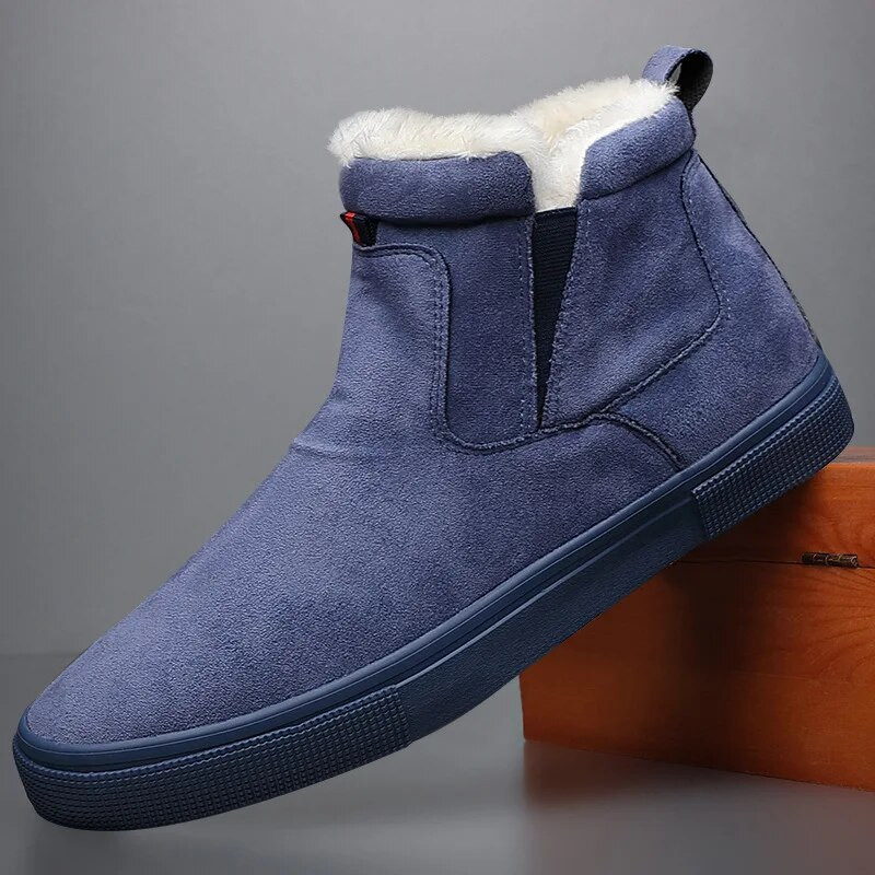 Meeste puuvillased kingad Meeste saapad Meeste lihtsad talvised Meeste kõrged puuvillased kingad Soojad ja paksu tallaga meeste vabaajajalatsid