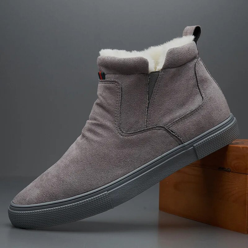 Meeste puuvillased kingad Meeste saapad Meeste lihtsad talvised Meeste kõrged puuvillased kingad Soojad ja paksu tallaga meeste vabaajajalatsid