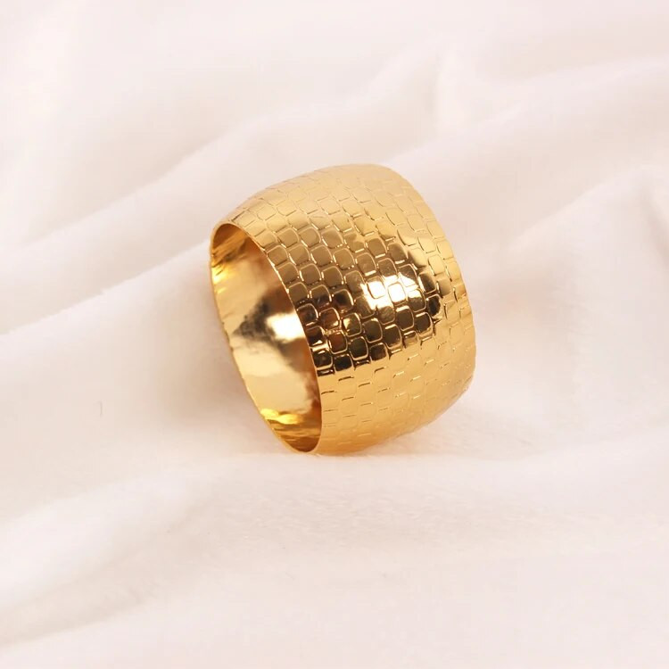 4 X bungu salvešu gredzens salvešu turētājs kāzu viesnīcas vakariņu ballīšu dekorēšanai