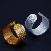 10 gab 45 mm apaļi zelta/sudraba akrila salvešu gredzeni salvešu turētājs kāzu viesnīcām mājas piederumi