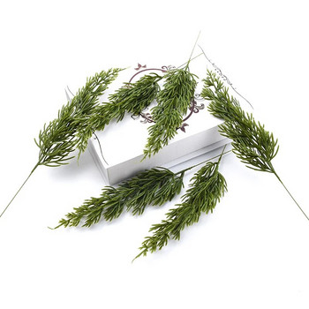 5τμχ Πράσινο πεύκο Χριστουγεννιάτικα Φύλλα Διακοσμητικά για το Σπίτι Πλαστικά Βάζα Γάμου Διακοσμητικά Λουλούδια Στεφάνια Diy Τεχνητά Φυτά