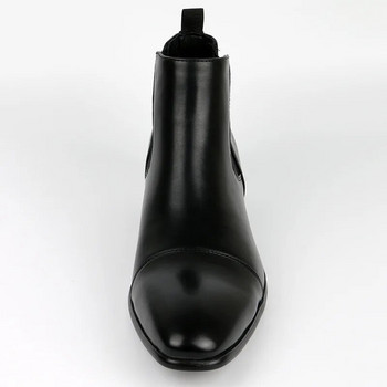 Ανδρικά κλασικά ρετρό μπότες Chelsea Ανδρικά δερμάτινα βρετανικά μποτάκια ανδρικά κοντές μπότες καθημερινά Παπούτσια με μεγάλα μεγέθη