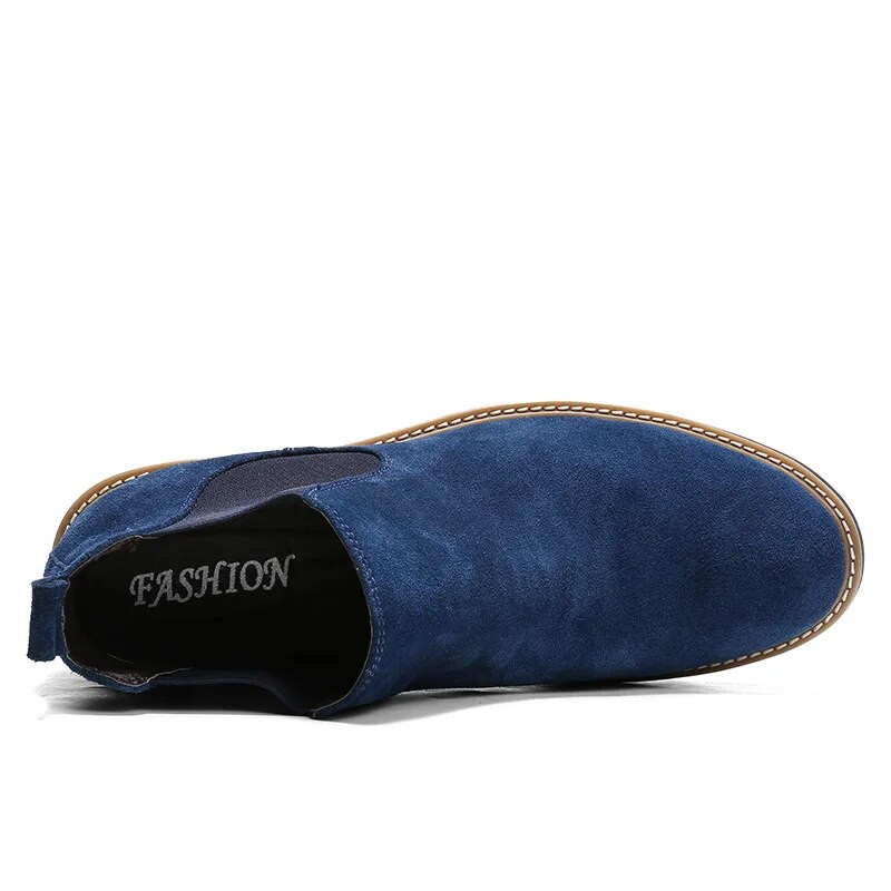 Rudens ziemas Chelsea zābaki Vīriešu britu stila zamšādas ādas apavi Vīriešiem ikdienišķas puszābaki Vīriešu lielais izmērs 46 bota masculina