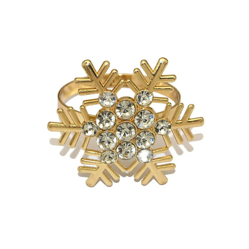 6Gb jaukta stila Ziemassvētku salvešu gredzens Ziemassvētku eglītes sniegpārsla ziemeļbrieža salvešu turētājs Ziemassvētku kāzu vakariņu galda dekorēšanai