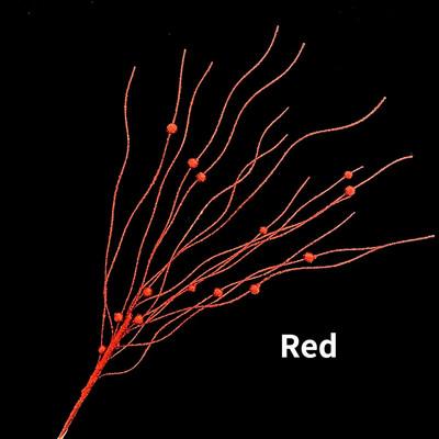 5 gab. Ziemassvētku eglītes rotājums Glitter 42cm mākslīgo ziedu zari Mājas viltus ziedu Ziemassvētku rotājums Jaungada ballīte
