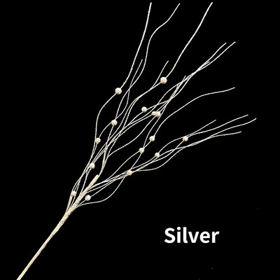 5 gab. Ziemassvētku eglītes rotājums Glitter 42cm mākslīgo ziedu zari Mājas viltus ziedu Ziemassvētku rotājums Jaungada ballīte