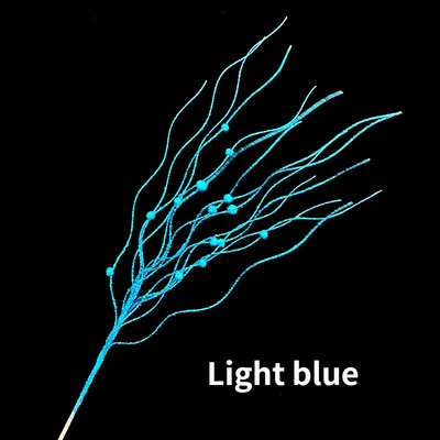 5 gab. Ziemassvētku eglītes rotājums Glitter 42cm mākslīgo ziedu zari Mājas viltus ziedu Ziemassvētku rotājums Jaungada ballīte