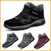 Xiaomi Youpin ziemas ikdienas zābaki Vīriešu sniega zābaki uztur siltumu plīša darba trenažieri armijas apavi Stilīgi potītes kedas sieviešu apavi