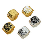 SHSEJA 1db/tétel Esküvői étterem szalvéta gyűrű gyönyörű rózsák szalvéta csat hotel bankett szalvéta gyűrű asztali dekoráció