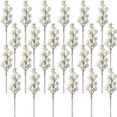 10 бр. 7-инчови коледни бляскави стъбла от плодове Изкуствени коледни мотки за орнаменти за коледно дърво Направи си сам коледен венец Декорация на дома