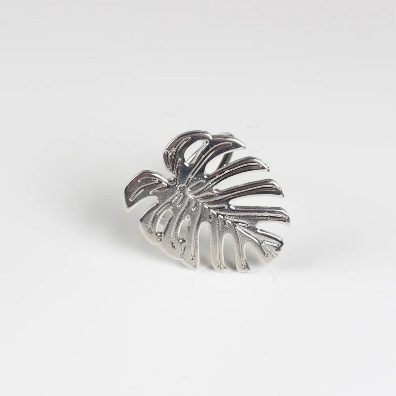 6 τμχ/ παρτίδα Hot Sale Δαχτυλίδι χαρτοπετσέτας Μεταλλικό Πράσινο φύλλο χελώνας Πόρπη για χαρτοπετσέτα Χριστουγεννιάτικο Γαμήλιο πάρτι Κύκλος Διακόσμηση επιφάνειας εργασίας