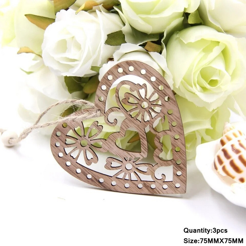 12GAB/Kaste Koka Ziemassvētku piekariņi Dobi koka/Zvaigznes/Eņģeļa piekaramie rotājumi Ziemassvētku eglīšu rotājumiem Bērnu DIY Glezniecības amatniecība