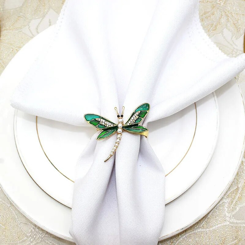 6tk/partii Uus salvrätisõrmuse simulatsioon kiil salvrätik pandla pühadepidu lauarätikusõrmus pulmapidu lauakaunistus