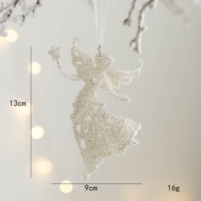 Ziemassvētku eglītes piekaramie piekariņi Mirdzoši mazi Ziemassvētku briežu rotājumi Ziemassvētku alnis Priecīgus Ziemassvētku dekors Laimīgu Jauno gadu 2023 Baltais briedis