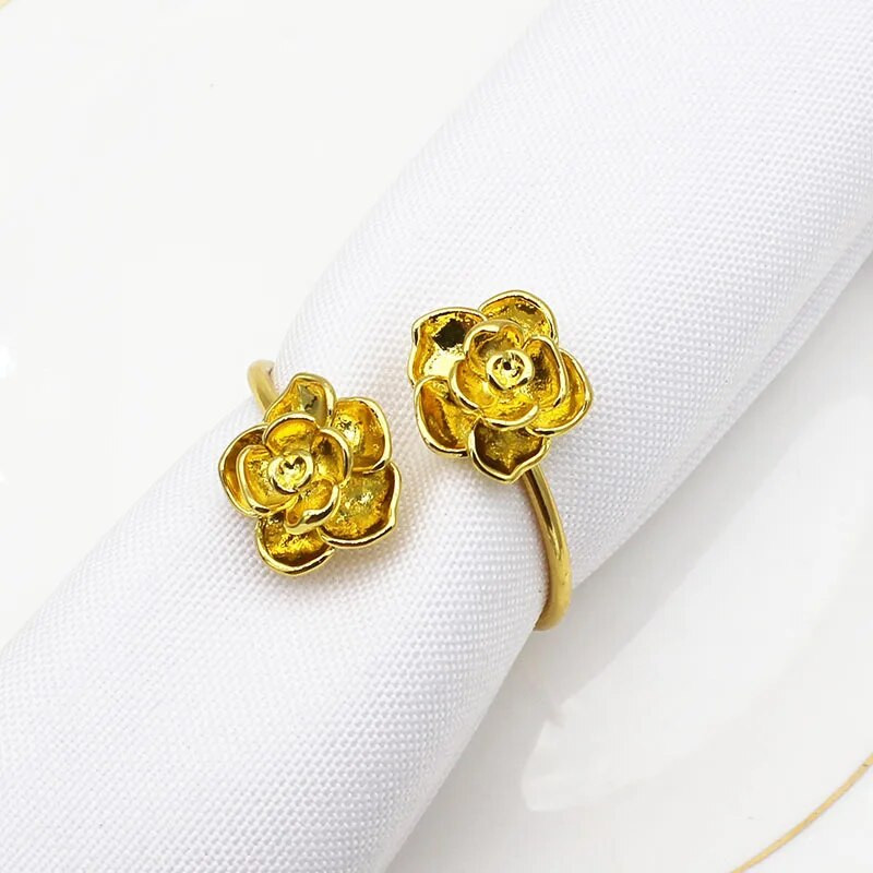 6gab/partija rozā salvešu gredzens atvērta salvete sprādze salvešu gredzens sakausējums mutes auduma gredzens salvešu gredzeni kāzām