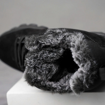 Ανδρικά Snow Boots Παπούτσια εξωτερικού χώρου για ανδρικά πάνινα παπούτσια με χοντρή σόλα για άντρες Χειμερινά παπούτσια Botines Tenis Keep Warm Fluff Ανδρικά μποτάκια