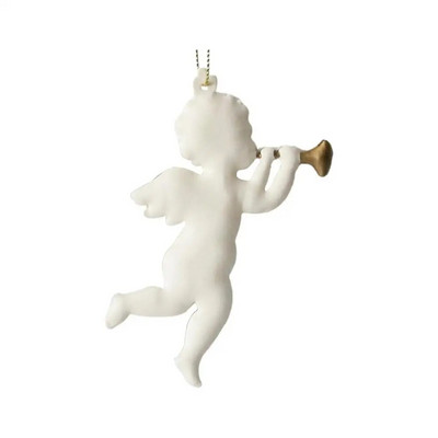 Χριστουγεννιάτικο Σιδερένιο Στολίδι Αγγέλου Χριστουγεννιάτικο Δέντρο Κρεμαστό Κρεμαστό Διακόσμηση Εκλεκτές χειροτεχνίες με λευκούς αγγέλους Χριστουγεννιάτικα δώρα Πρωτοχρονιάς