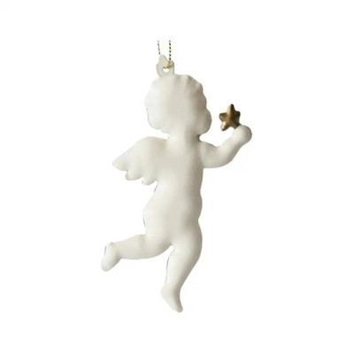 Χριστουγεννιάτικο Σιδερένιο Στολίδι Αγγέλου Χριστουγεννιάτικο Δέντρο Κρεμαστό Κρεμαστό Διακόσμηση Εκλεκτές χειροτεχνίες με λευκούς αγγέλους Χριστουγεννιάτικα δώρα Πρωτοχρονιάς