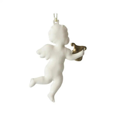 Χριστουγεννιάτικο Σιδερένιο Στολίδι Αγγέλου Χριστουγεννιάτικο Δέντρο Κρεμαστό Κρεμαστό Διακόσμηση Εκλεκτές χειροτεχνίες με λευκούς αγγέλους Χριστουγεννιάτικα δώρα Πρωτοχρονιάς