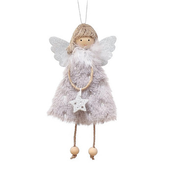 Коледен ангел Момиче Кукла Висулка Ангелски орнаменти за коледно дърво Орнамент за полилей Висяща украса за Нова година 2024