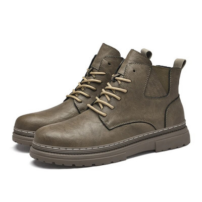 Μποτάκια ταξιδιού εξωτερικού χώρου Ανδρικά ζεστά βελούδινα μποτάκια Αντιολισθητικές μπότες χιονιού Tooling Πολυτελή μάρκα μπότες Walk Υποδήματα