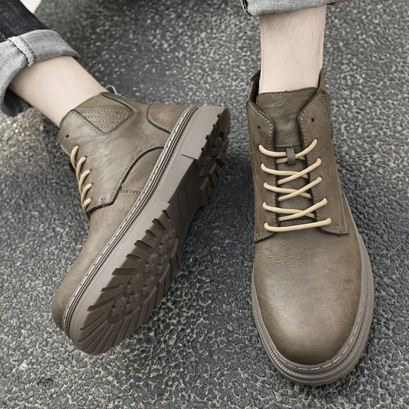 Μποτάκια ταξιδιού εξωτερικού χώρου Ανδρικά ζεστά βελούδινα μποτάκια Αντιολισθητικές μπότες χιονιού Tooling Πολυτελή μάρκα μπότες Walk Υποδήματα