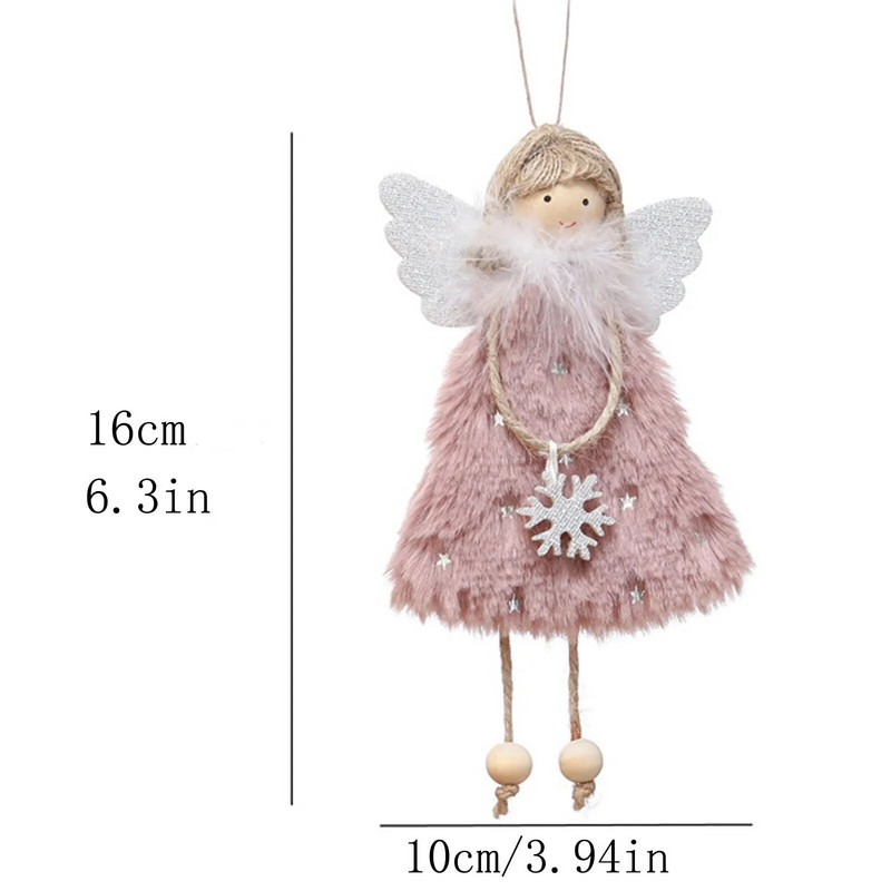 Χριστουγεννιάτικο μενταγιόν πόρτα κρεμαστό Χαριτωμένο στολισμό χριστουγεννιάτικου δέντρου Κρεμαστό χαριτωμένο κορίτσι κούκλα Χριστουγεννιάτικα στολίδια Χριστουγεννιάτικο δέντρο Κρεμαστό δώρο