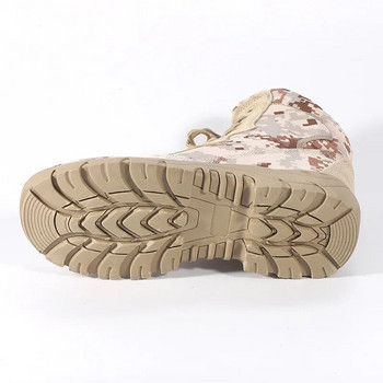 Ανδρικές μπότες πεζοπορίας εξωτερικού χώρου Μόδα Αθλητικά Στρατός Πράσινη Καμουφλάζ Ζούγκλα Off-Road Στρατιωτικές μπότες Αντιολισθητικά παπούτσια για χιόνι Ανθεκτικά στη φθορά