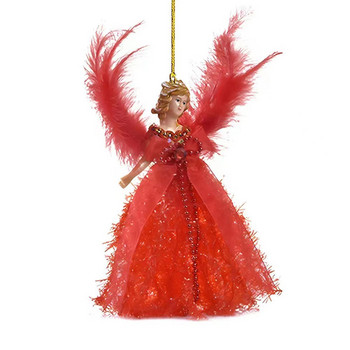 Коледна детска играчка с висулка ангел, добавяща коледна атмосфера към дома Вътрешна декорация на камина Идеален подарък за малко дете