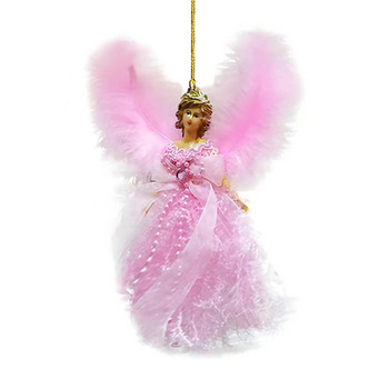 Коледна детска играчка с висулка ангел, добавяща коледна атмосфера към дома Вътрешна декорация на камина Идеален подарък за малко дете