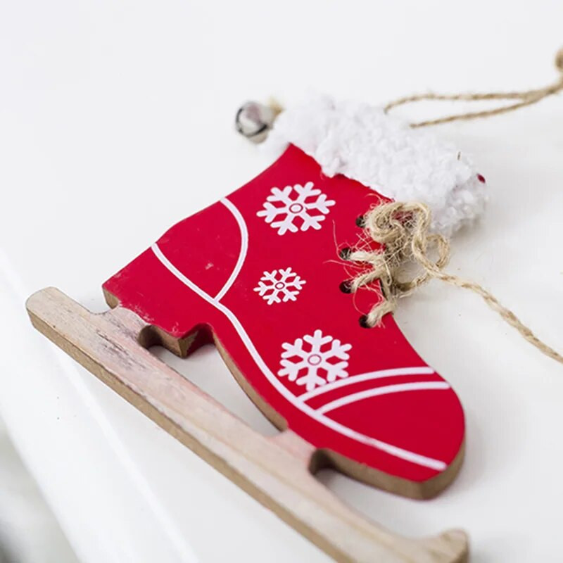 1 ΤΕΜ. Χριστουγεννιάτικα Μίνι Διακοσμητικά Διακοσμητικά για Χριστουγεννιάτικο Δέντρο Χριστουγεννιάτικο Πρωτοχρονιάτικο Δημιουργικό Στολίδι για Ξύλινη Ζωγραφική