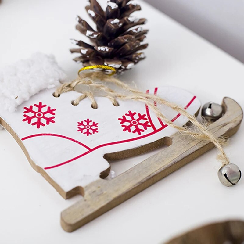 1 ΤΕΜ. Χριστουγεννιάτικα Μίνι Διακοσμητικά Διακοσμητικά για Χριστουγεννιάτικο Δέντρο Χριστουγεννιάτικο Πρωτοχρονιάτικο Δημιουργικό Στολίδι για Ξύλινη Ζωγραφική