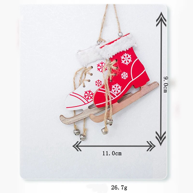 1 ΤΕΜ. Χριστουγεννιάτικα Μίνι Διακοσμητικά Διακοσμητικά για Χριστουγεννιάτικο Δέντρο Χριστουγεννιάτικο Πρωτοχρονιάτικο Δημιουργικό Στολίδι για Ξύλινη Ζωγραφική